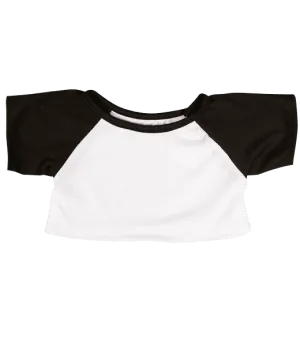 White Tee W/ Black Sleeves