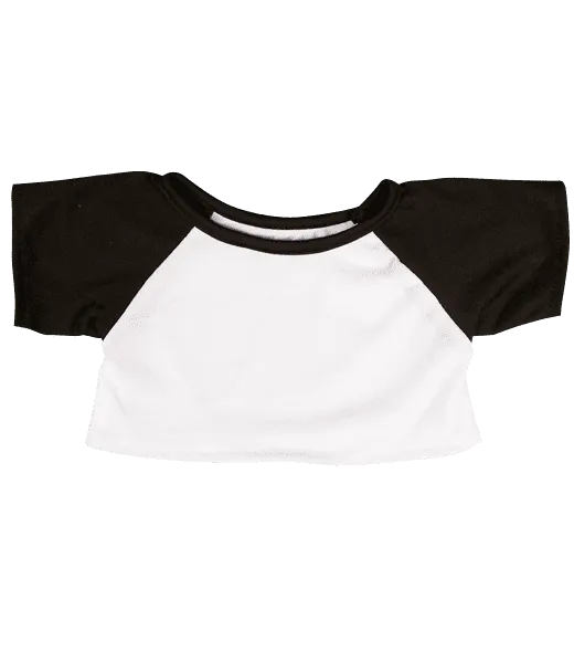 White Tee W/ Black Sleeves