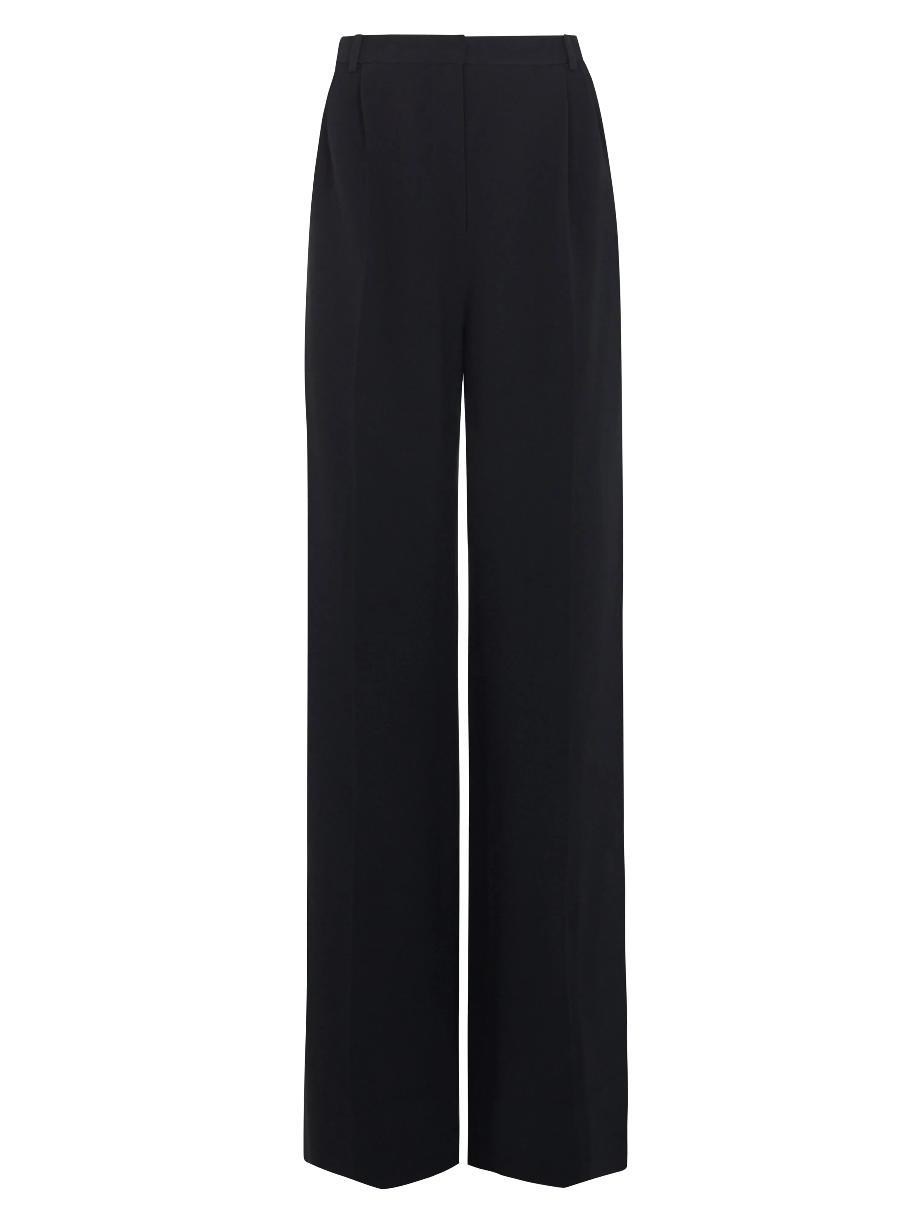 Wide Tailored Trouser in Black