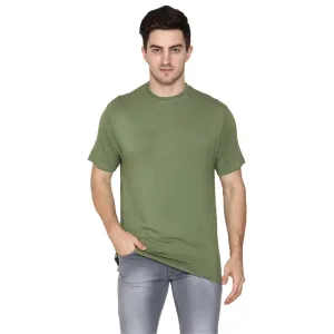 Woodwose Organic Clothing Bamboo Men's Olive Green T-Shirt